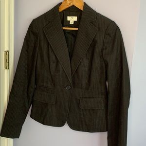 Black striped blazer